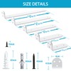 WELDUN 2 Pack Floating Shelf Brackets 15 cm, Heavy Duty