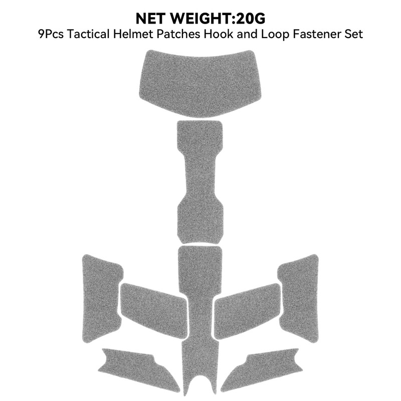 Qavctw 9Pcs Helmet Patches Hook and Loop, Tactical Patches Military