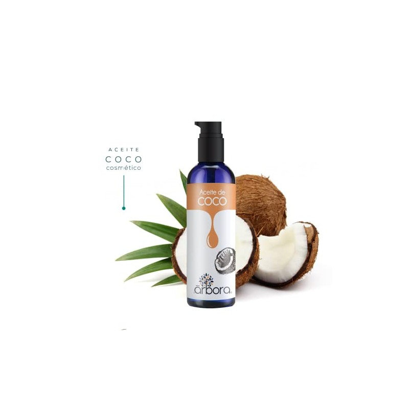 Árbora Aceite de Coco puro para piel cabello y uñas