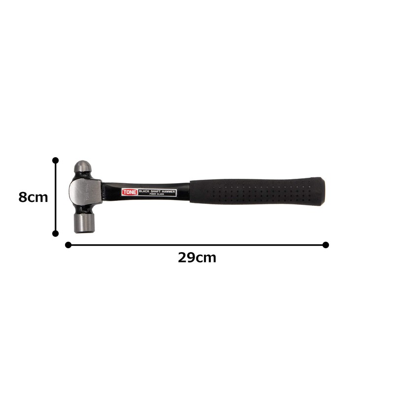 Tone HPBH-05 Black Shaft Hammer, Black, 0.5 lb