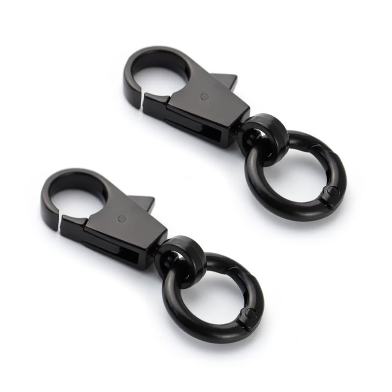 2pcs Levernascan Rotating Key Chain Swivel Snap Hook Wallet Clip