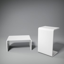 Ageszoe Sturdy and Fun White Acrylic Table for Kids, Ideal for Creative Play, Drawing, Reading, and Learning, No Installation Required, Easy to Clean (24" L x 15" W x12'' H)