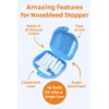 150-Pack Nose Bleed Stopper Cotton Rolls with CASE – Super