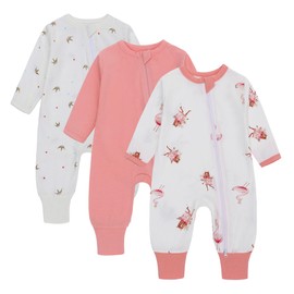 amo nenes Baby Sleep Sack 3-6 Months Long Sleeve Wearable Blanket Baby with Legs 2-Way Zipper 0.5 Tog Newborn Sleeping Sack
