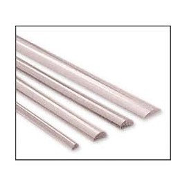 Sterling Silver 925 Half Round Wire 0.5mm (24 Gauge) Half Hard - 1 Meter