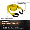 Keeper Tow Straps Heavy Duty with Loops - 4" x