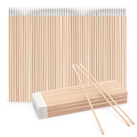 200pcs Pointed Cotton Swabs,Disposable Makeup Applicators,4in Precision Microblading Cotton Swab for Eyebrow Tattoo Beauty Make-up Nail Clean