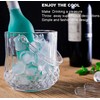 Crystal Ice Bucket,Wine Buckets for Parties, Ice Container Bucket Portable