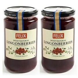 Swedish Lingonberry Preserves by Felix 14.5 ounce (Pack of 2)