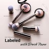 BS-MALL Professional Makeup Brushes BS-MALL with Travel Case - Kabuki