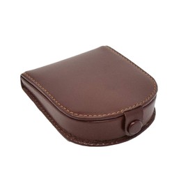 Real Leather Coins Tray Wallet Small Size Spare Change Holder HLG5RT (Brown)