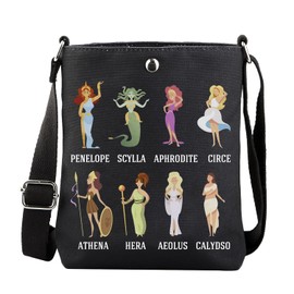 KUIYAI Ancient Goddess Crossbody Bag, Aphrodite, Athena, Circe, Hera, Odysseus Musical Gift, Greek Mythology Gift (goddessXKUK)