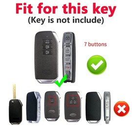 WUZUTU Carbon Fibre Texture Protective Case Key Cover Accessories Key Fob Key Box Compatible with Kia Rio Sportage GT-Line Sorento 4 Optima NIRO Carnaval Stinger Car Key Case