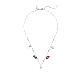 COACH Womens Sweet Charm Bib Necklace