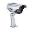 Solar Powered Fake Camera Outdoor CCTV Surveillance Security Camera LED