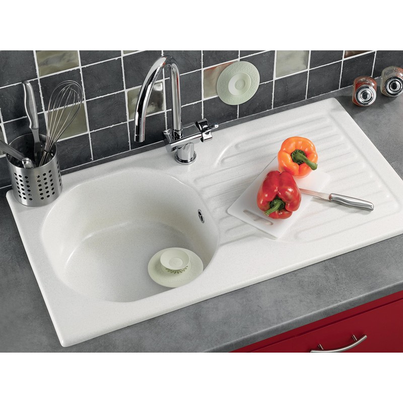 WIRQUIN 3375537222575 30722337 UPPY Universal Plug 2-in-1 Waste White