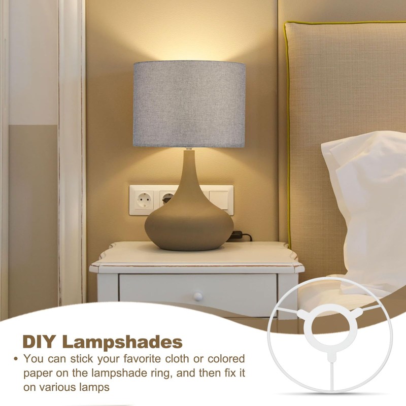 PATIKIL 5.5 Inch Lamp Shade Ring, 3 Set Lamp Shade
