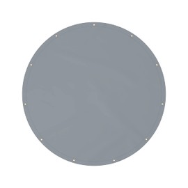 Covers & All Tarps Heavy Duty Waterproof, 18 Oz PVC Polyester Tear and UV Resistant, Durable Pool Cover, Multipurpose Use – Pool, Patio, Garden, Industrial Equipment, Sports Field (5 Feet, Gray)