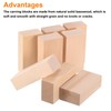 MECCANIXITY 8Pcs Basswood Carving Block, 4"x2"x1.2" Square Wooden Dowels Blocks