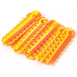 Unique 2 Color Combo Orthodontic Braces Ligature Ties 20 Sticks (320pcs）More Fun For Kids and Patients (#3 Orange&Yellow)