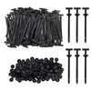 160pcs Nylon Universal Cable Tie Buckles & Zipper Clips -
