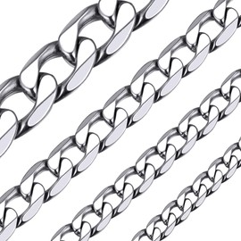 Cuban Chain Stainless Steel Link Necklaces for Men 9mm 24 inch Hiphop Jewellery