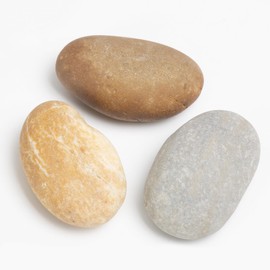 40 LBS Natural River Rocks – 3–4 Inch Decorative Stones for Landscaping, Aquariums, Gardens, Yard Paving, Large Planters, Walkways, and Rock Painting