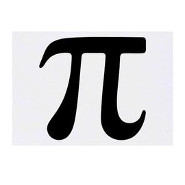 Azeeda 'Pi-Symbol' Temporäres Tattoo - Hautfreundlicher & Ungiftiger Abziehbild · Wasserfest (TO00072739)