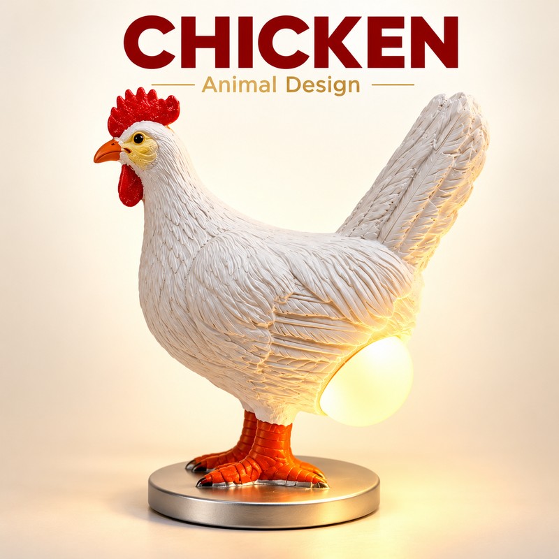 Cute Chick LED Night Light for Kids – 20cm Animal