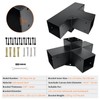 DEVALLEY 4-Way Pergola Brackets Kit, DIY Right Corner Woodwork Brackets