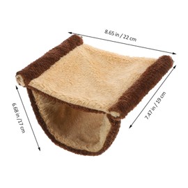 Levemolo Hanging Hammock for Small Pets Cozy Winter Nest for Hamsters Guinea Pigs Squirrels and Chinchillas Soft Cage Bed for Rest and Hideout