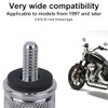 Motorcycle Rear Mudguard Seat Screw, Skull Design 1/4"-20 Thread Seat