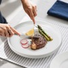 Tivcck 10 inch White Dinner Plates Set of 6, Ceramic