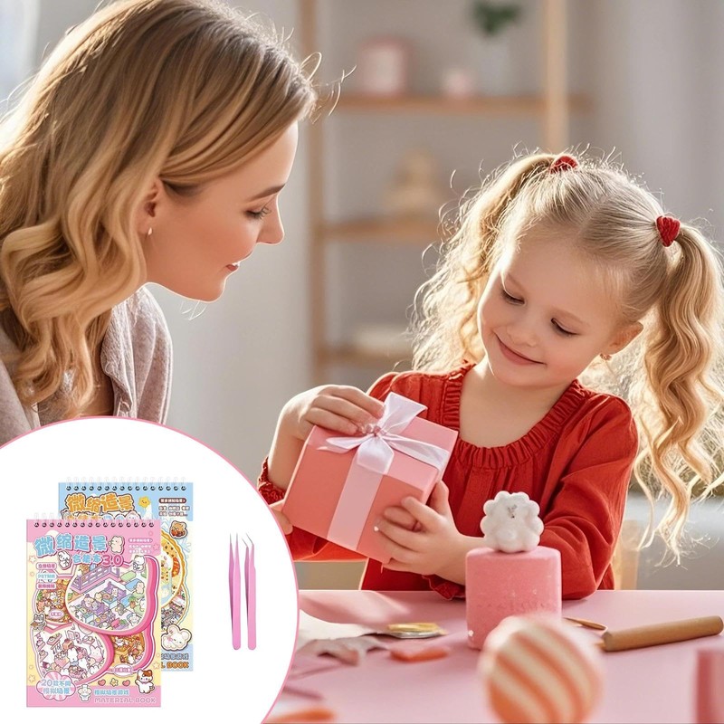 40 Sets 3D Room Scene Sticker Books, DIY House Sticker