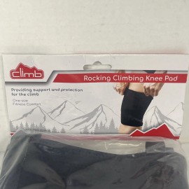 New Magic Time Rock Climbing Knee Pads One Size Set Of 2 Black