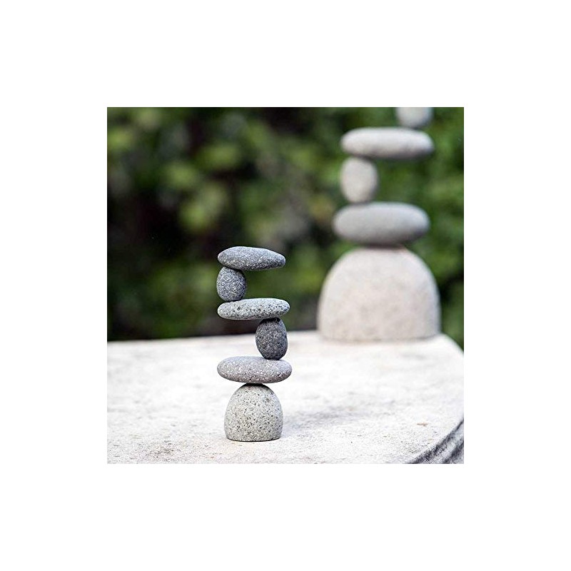 Zen Garden Mini Side 2 Side Balanced Stone Rock Cairn