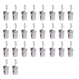 Curtain Hooks, Curtain Clips, Clip Your Own Fabric - Set of 26