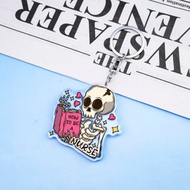 UVIBEW Christmas Gifts for Nurses Gift for Women Rn Gift for Nurse Christmas Gifts Accessories Nurse Practitioner Presents for Women Keychain Nursing Graduation Keychain Nurses Week