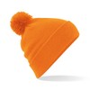 Beechfield Unisex Original Pom Beanie, orange