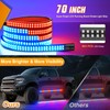 Nilight 2PCS 70 Inch Emergency Strobe Light Strip with Controller