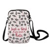 LEVLO Funny Rat Crossbody Bag Animal Lover Gift Just A