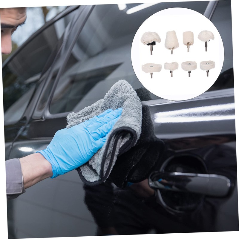 Operitacx 8 Pcs Polishing Wheel Set Cloth Buffing Mop Kit