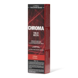 L'OREAL TECHNIQUE Chroma True Reds Permanent Hair Color - Red Dye For Long-Lasting Color, For Light, Dark and Gray Hair, Sangria
