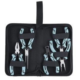 Ideen mit Herz Mini Pliers | Multifunctional Set | Tool for Household, Jewellery, Crafts, Model Making | Needle-nose Pliers | Side Cutters | Non-Slip | 5 Pieces