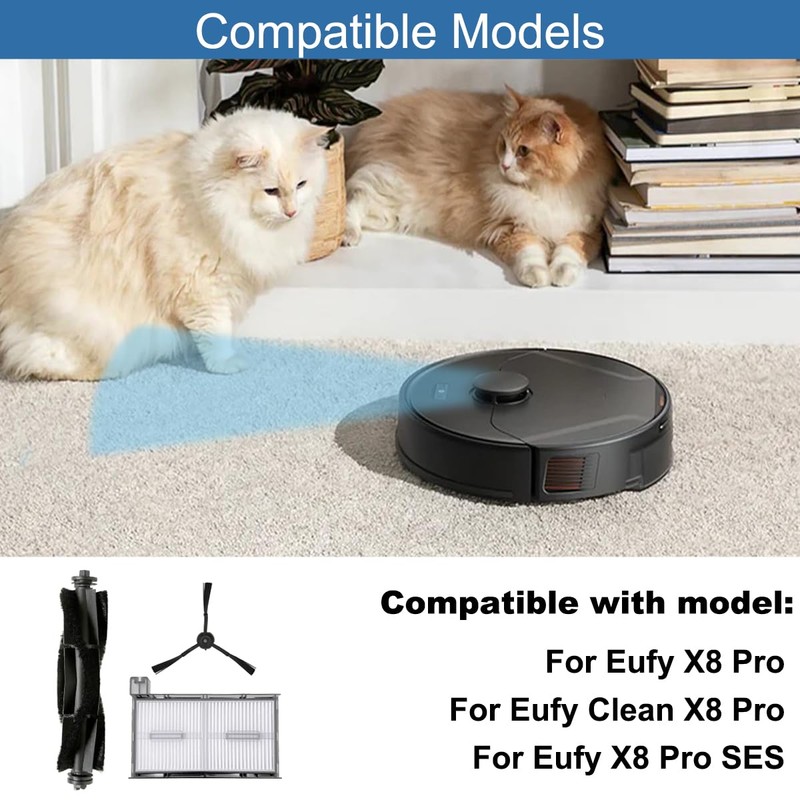 EATBALE X8 Pro Replacement Parts Include 1 Main Brush 6