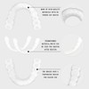 Denture dentures, false tooth repair patch, upper and lower jaw,