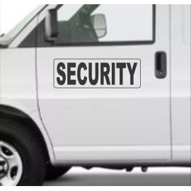 SuperSigns, Inc. SECURITY 6"x18" black Magnetic Vehicle Signs to fit Van Car Truck or SUV