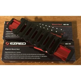 EZRED ONE EZRED WR7-RD Wrench Rack. Holds 7 Wrenches, Red, Aluminum.