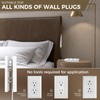 SakerPlus Outlet Concealer Power Strip-Outlet Cover Extender with 3AC Outlets-5ft