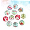 COHEALI Foil Christmas Decorations 200pcs Round Tiles Glass Gemstone for